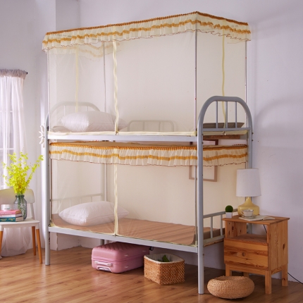 91家纺网 家纺一手货源 找家纺 学生蚊帐上下铺T型门