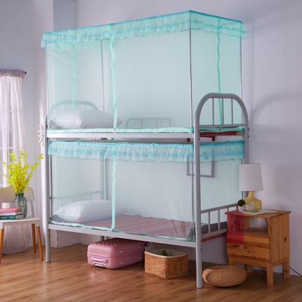 91家纺网 家纺一手货源 找家纺 学生蚊帐上下铺T型门