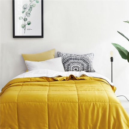 91家纺网 家纺一手货源 找家纺 2018【DUOMEILY】 60S天丝素色薄被