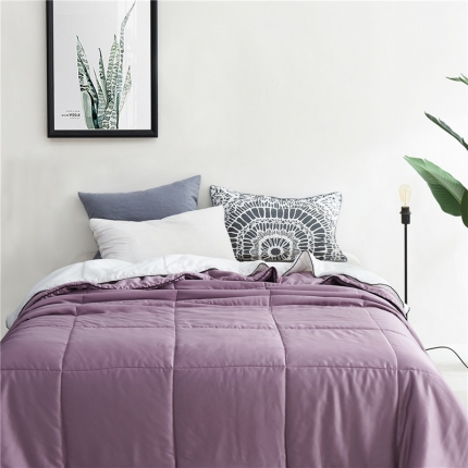 91家纺网 家纺一手货源 找家纺 2018【DUOMEILY】 60S天丝素色薄被