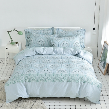 91家纺网 家纺一手货源 找家纺 星期三家纺 全棉13372优质新疆棉四件套（加老板微信有会员价）