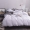 91家纺网 家纺一手货源 找家纺 ﹙总﹚梦家居全棉纯棉简约格条灰色系四件套床上用品