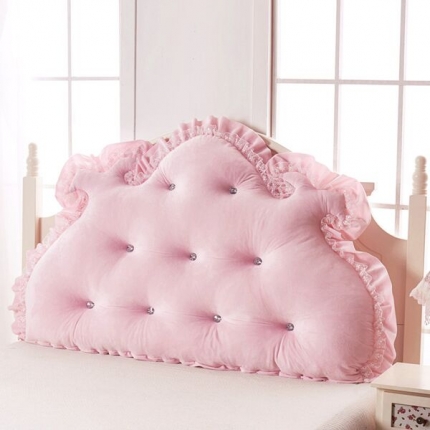 （总）一兰家纺 天鹅绒床头靠垫 可爱床头靠枕大靠枕抱枕大靠背