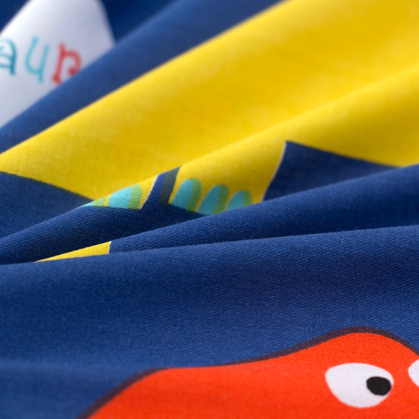 91家纺网 家纺一手货源 找家纺 恐龙四件套纯棉双人床单大恐龙全棉三件套单人床笠床上用品