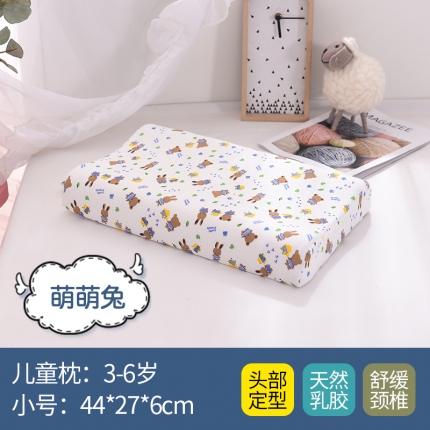 91家纺网 家纺一手货源 找家纺 瑞莉安枕芯 44*27*6学生儿童卡通全棉枕套乳胶枕