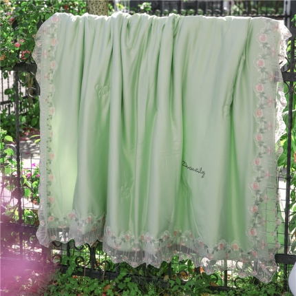 91家纺网 家纺一手货源 找家纺 2018【DM】60支天丝蕾丝被-镜花水月系列