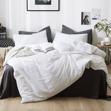 91家纺网 家纺一手货源 找家纺 北欧良品（7规格现货）水洗棉被套单品无印良品被套单件