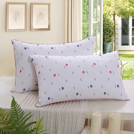 91家纺网 家纺一手货源 找家纺 仁宇枕业 枕芯磨毛彩边枕头赠品枕礼品枕