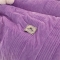 91家纺网 家纺一手货源 找家纺 寐涵 韩风爆款安妮水晶绒宝宝绒毛绒四件套 优雅紫