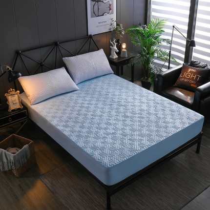 91家纺网 家纺一手货源 找家纺 (总)九亭家纺 纯色超细磨毛夹棉床笠