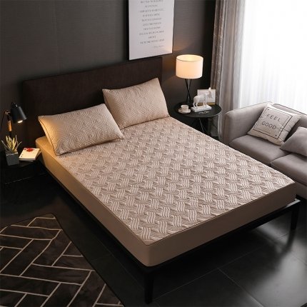 91家纺网 家纺一手货源 找家纺 (总)九亭家纺 纯色超细磨毛夹棉床笠