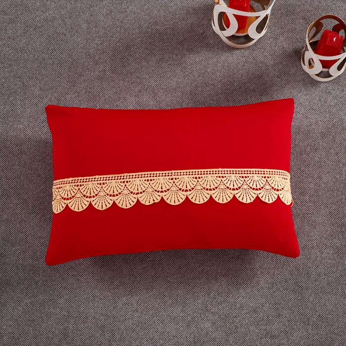 91家纺网 家纺一手货源 找家纺 慕她婚庆四件套大红色刺绣花全棉纯棉结婚六八十多件套喜事满屋