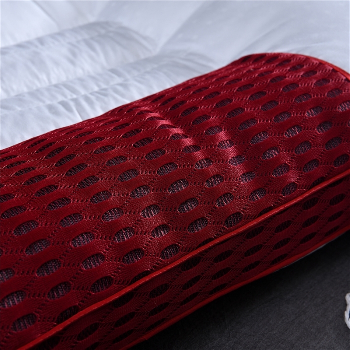 91家纺网 家纺一手货源 找家纺 赛格时代家居 全棉决明子定型羽丝绒枕芯（红色）