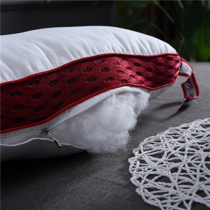 91家纺网 家纺一手货源 找家纺 赛格时代家居 全棉决明子定型羽丝绒枕芯（红色）