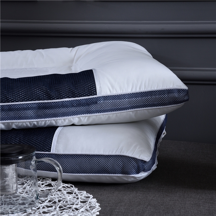 91家纺网 家纺一手货源 找家纺 赛格时代家居 全棉决明子定型羽丝绒枕芯（蓝色）