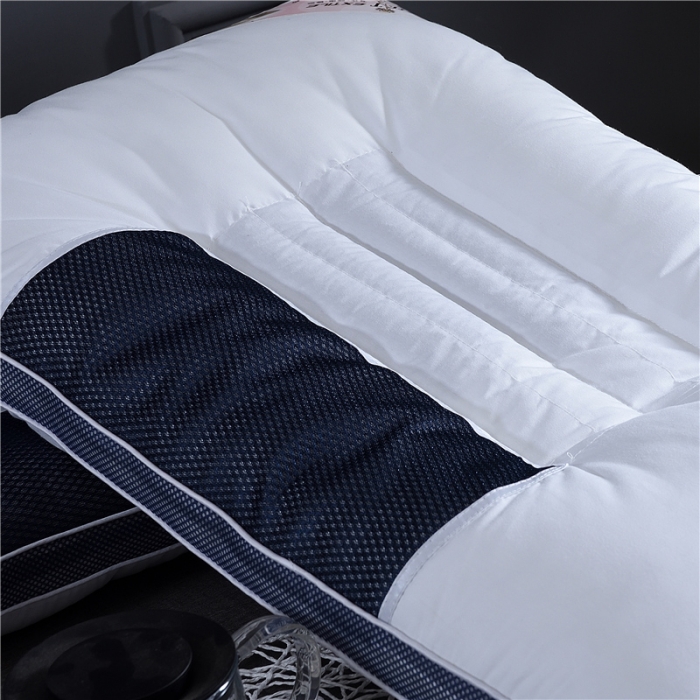 91家纺网 家纺一手货源 找家纺 赛格时代家居 全棉决明子定型羽丝绒枕芯（蓝色）