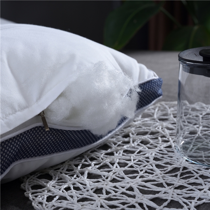 91家纺网 家纺一手货源 找家纺 赛格时代家居 全棉决明子定型羽丝绒枕芯（蓝色）