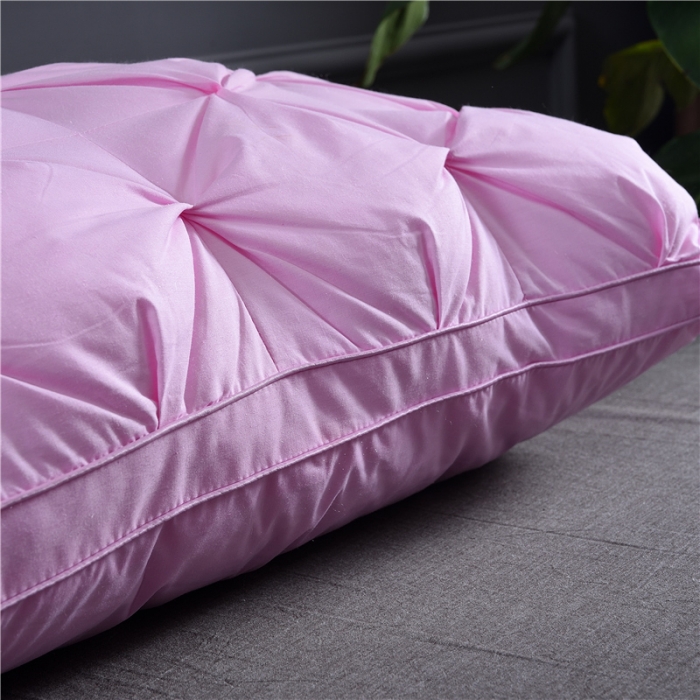 91家纺网 家纺一手货源 找家纺 赛格时代家居 全棉立体魔方羽丝绒枕芯（粉色）