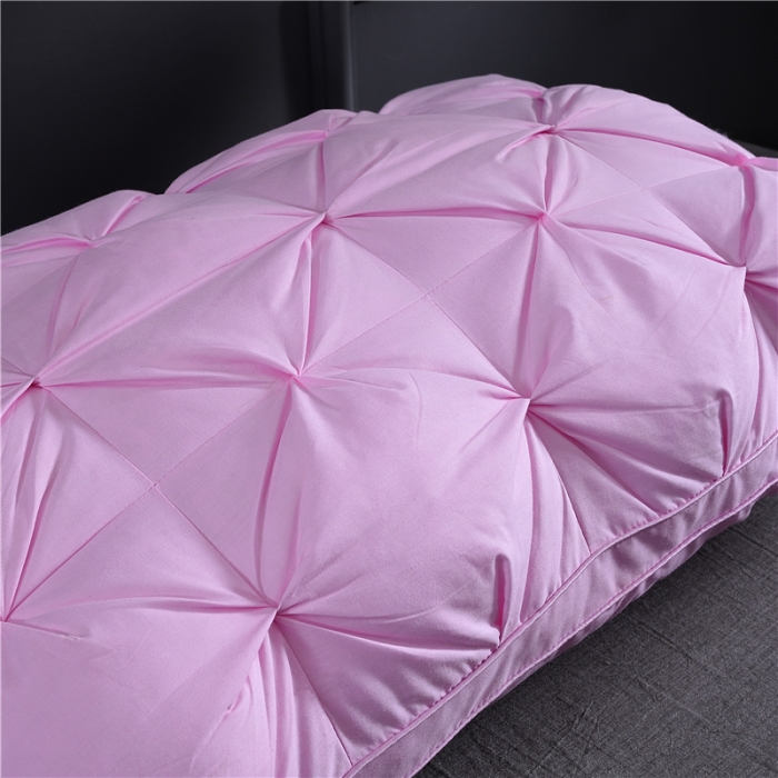 91家纺网 家纺一手货源 找家纺 赛格时代家居 全棉立体魔方羽丝绒枕芯（粉色）