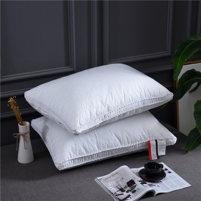 91家纺网 家纺一手货源 找家纺 赛格时代家居 全棉立体天丝羽丝绒枕芯（白色）