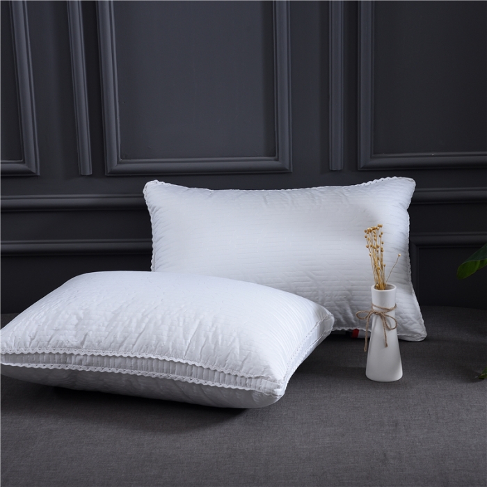 91家纺网 家纺一手货源 找家纺 赛格时代家居 全棉立体天丝羽丝绒枕芯（白色）