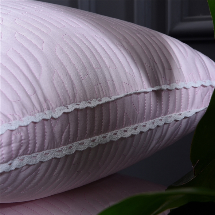 91家纺网 家纺一手货源 找家纺 赛格时代家居 全棉立体天丝羽丝绒枕芯（粉色）