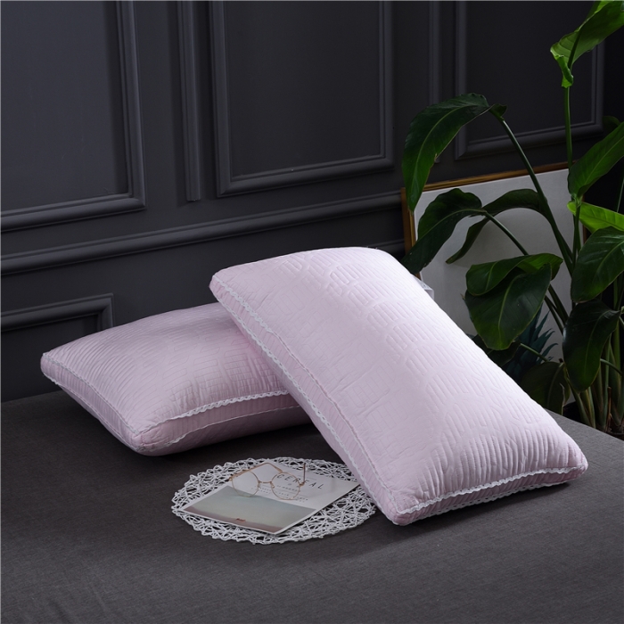 91家纺网 家纺一手货源 找家纺 赛格时代家居 全棉立体天丝羽丝绒枕芯（粉色）