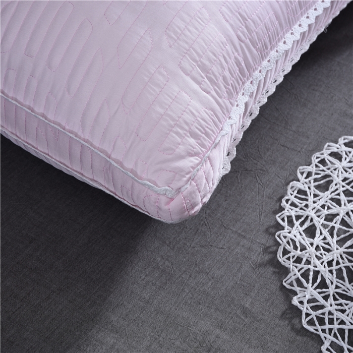 91家纺网 家纺一手货源 找家纺 赛格时代家居 全棉立体天丝羽丝绒枕芯（粉色）