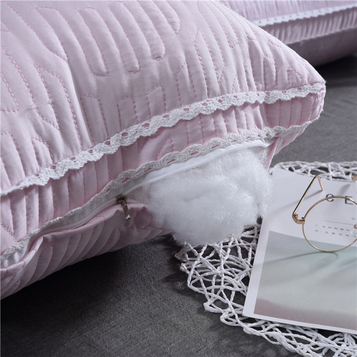 91家纺网 家纺一手货源 找家纺 赛格时代家居 全棉立体天丝羽丝绒枕芯（粉色）