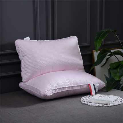 91家纺网 家纺一手货源 找家纺 赛格时代家居 全棉立体天丝羽丝绒枕芯（粉色）