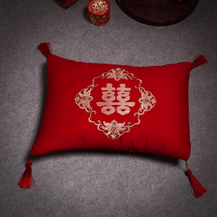 91家纺网 家纺一手货源 找家纺 慕她婚庆四件套大红色刺绣花全棉纯棉结婚六八十多件套喜事多多