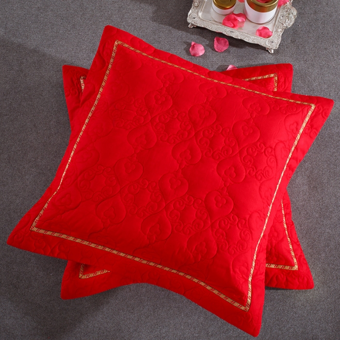 91家纺网 家纺一手货源 找家纺 慕她婚庆四件套大红色刺绣花全棉纯棉结婚六八十多件套情有独钟