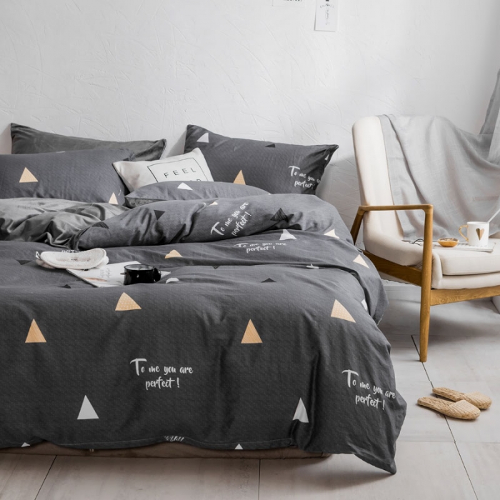 91家纺网 家纺一手货源 找家纺 梦家居韩国简约纯棉水晶绒四件套A版全棉B版水晶绒四件套