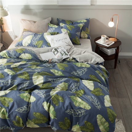 91家纺网 家纺一手货源 找家纺 慕梵2019全棉法莱绒四件套纯棉单被套法兰绒水晶绒棉加绒