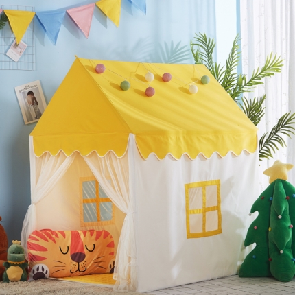 梦想屋 儿童游戏屋分床神器游戏帐篷小房子系列黄色款