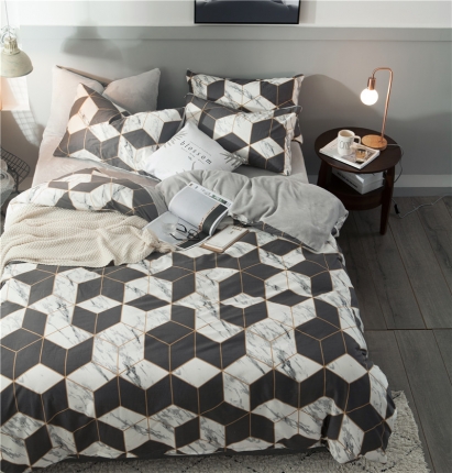 91家纺网 家纺一手货源 找家纺 慕梵2018新品全棉法莱绒单被套纯棉单被罩法兰绒水晶绒棉加绒