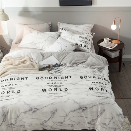 91家纺网 家纺一手货源 找家纺 慕梵2018新品全棉法莱绒单被套纯棉单被罩法兰绒水晶绒棉加绒