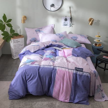 芃成家纺 2020全棉13372平网四件套 米朵