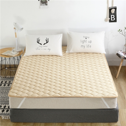 艾草抗菌床褥子垫被单双人床护垫薄床垫防滑榻榻米垫子可机洗