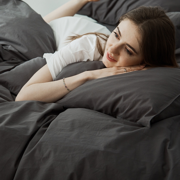 91家纺网 家纺一手货源 找家纺 涞澳家纺（新品）60水洗棉四件套帛咖