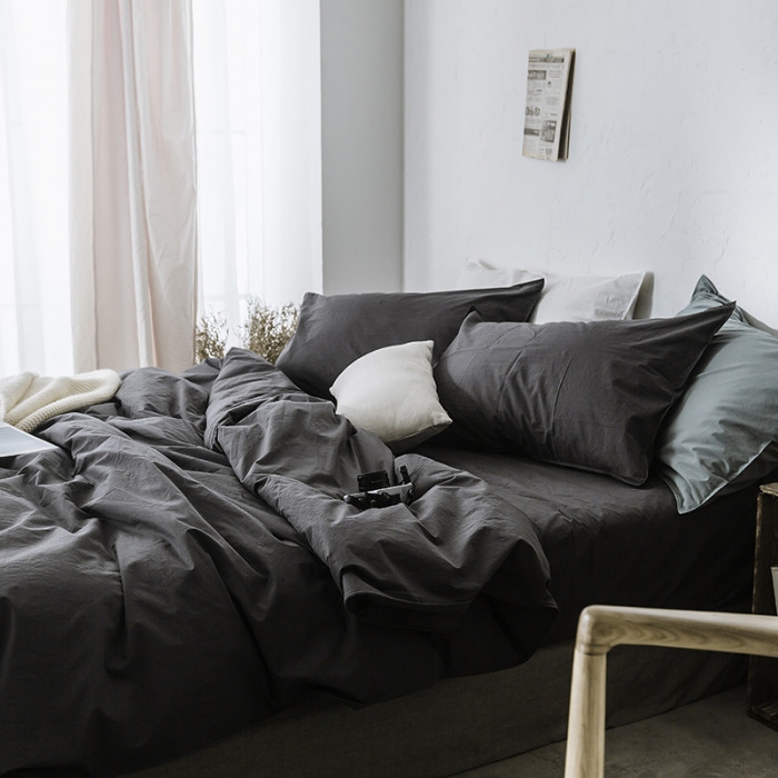 91家纺网 家纺一手货源 找家纺 涞澳家纺（新品）60水洗棉四件套帛咖