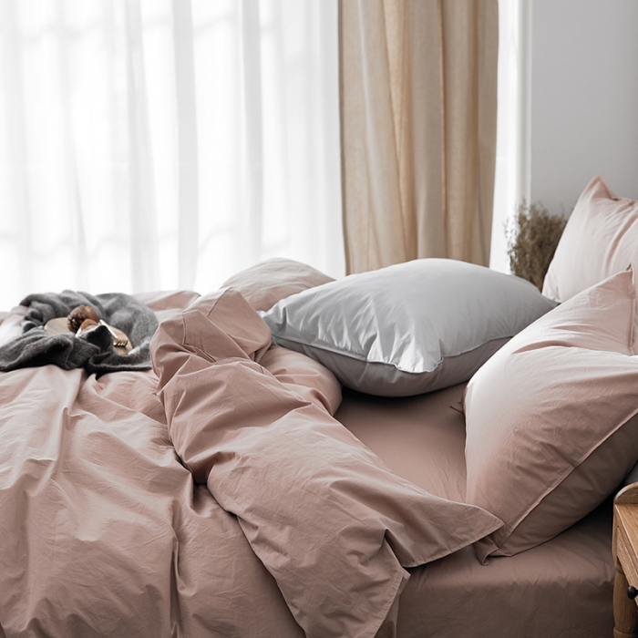 91家纺网 家纺一手货源 找家纺 涞澳家纺（新品）60水洗棉四件套静粉