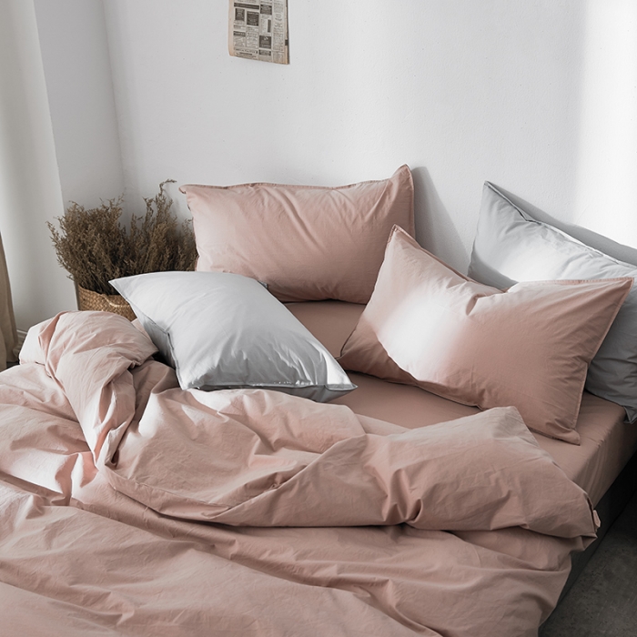 91家纺网 家纺一手货源 找家纺 涞澳家纺（新品）60水洗棉四件套静粉