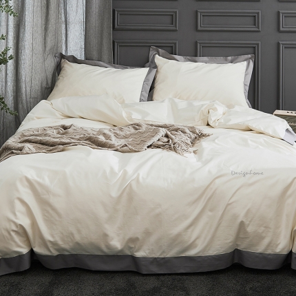 涞澳家纺（新品）140素色长绒棉四件套白