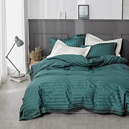 91家纺网 家纺一手货源 找家纺 涞澳家纺（新品）100支缎条系列四件套杜达