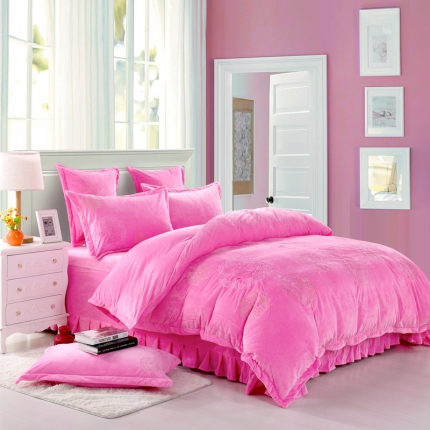 91家纺网 家纺一手货源 找家纺 宝宝绒绣花四件套