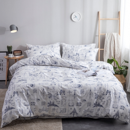 91家纺网 家纺一手货源 找家纺 （总）感遇家纺 2018秋冬新品全棉印花四件套