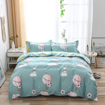 91家纺网 家纺一手货源 找家纺 星期三家纺 全棉13372北欧简约风格四件套（加老板微信有会员价）