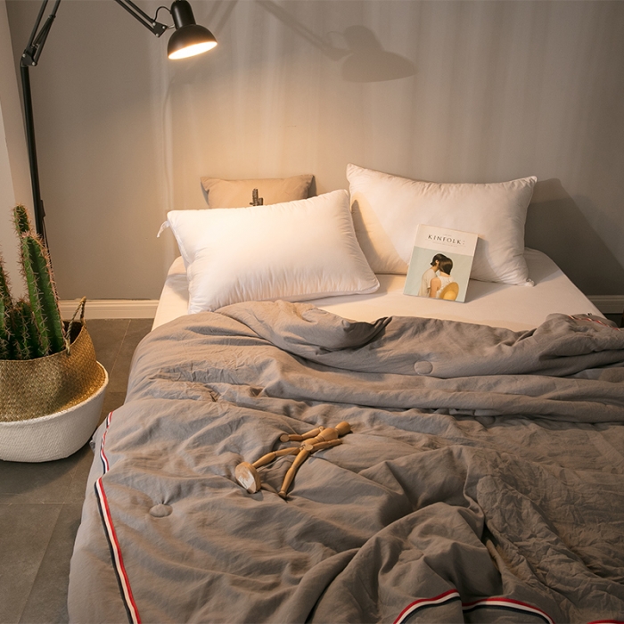 91家纺网 家纺一手货源 找家纺 2022款立奥被业 水洗棉织带夏被空调被夏凉被