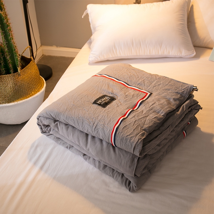 91家纺网 家纺一手货源 找家纺 2022款立奥被业 水洗棉织带夏被空调被夏凉被